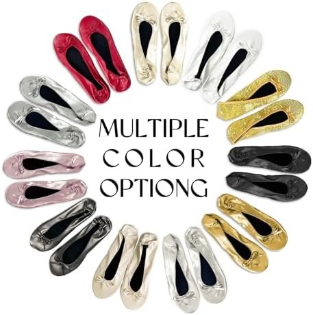 Women's Foldable Flats, Portable Ballet Flat Roll Up Slipper Shoes with Travel P... - Image 8