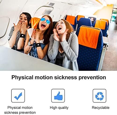 TOULIFLY 4 Pairs Motion Sickness Bands, Travel Wristbands, Nausea Wristbands for... - Image 7