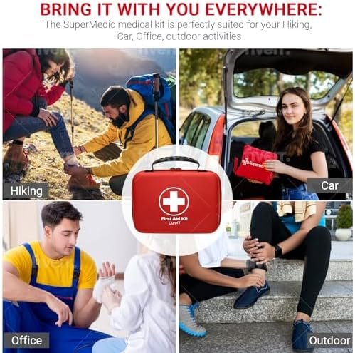 First Aid Kit 230 Piece, Waterproof, All Purpose Use Outdoor, Indoor, Car, Hikin... - Image 6