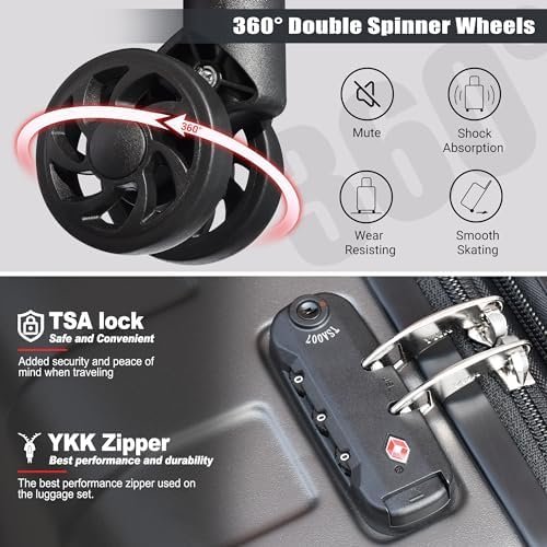 Zebra Light Weight Hardside Expandable Luggage Spinner Wheels Suitcase W/TSA Loc... - Image 4