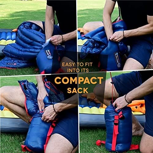 ZOOOBELIVES Ultralight Backpacking 32-50F Down Sleeping Bag - 27oz Ultra Compact... - Image 5