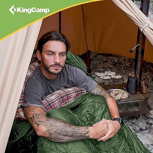 KingCamp Sleeping Bags, Big and Tall Flannel Sleeping Bag for Adults, Lightweigh... - Image 7