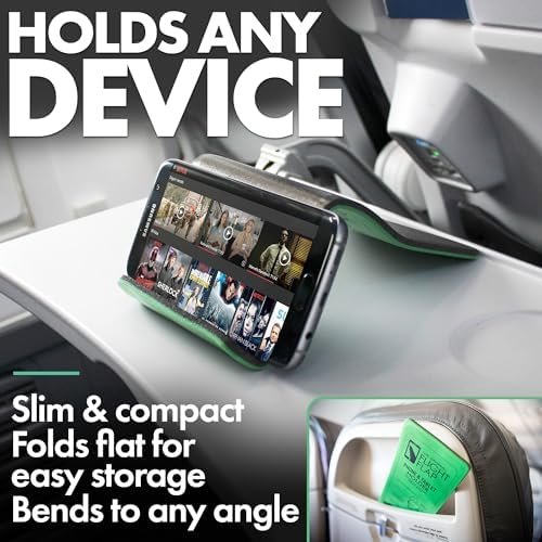 Airplane Phone Holder, Foldable Cell Phone Stand Holder – Flexible Tablet and iP... - Image 4