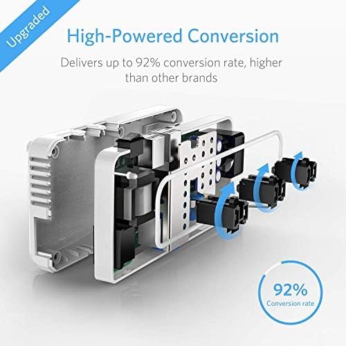 BESTEK Universal Travel Adapter 220V to 110V Voltage Converter with 6A 4-Port US... - Image 5