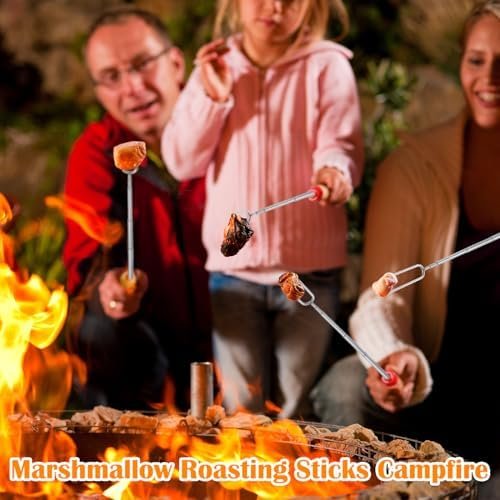 12 Pcs 32 Inch Marshmallow Roasting Sticks Bulk Smores Sticks for Fire Pit Long ... - Image 7