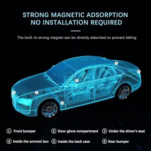 Mini GPS Tracker for Vehicles,No Subscription,GPS Strong Magnetic Vehicle Anti-L... - Image 8