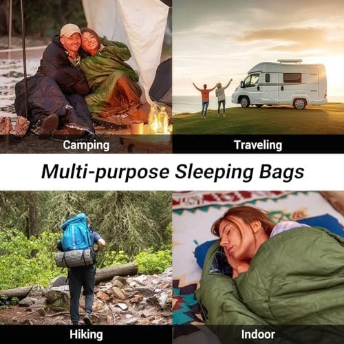 KingCamp Sleeping Bag for Adults, Winter | Flannel Lined Cold Weather 3-4 Season... - Image 9