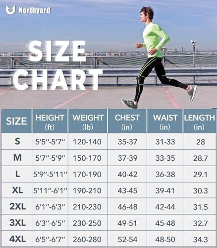 NORTHYARD Men's Sun Protection UPF 50+ Shirts Long Sleeve Running Workout Athlet... - Image 7