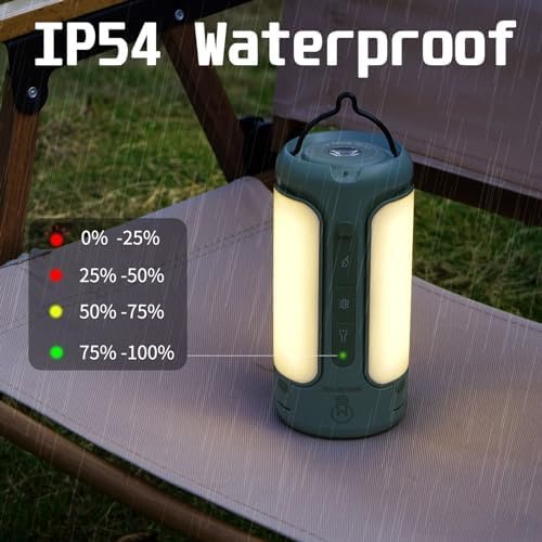 Foldable Camping Light Rechargeable Lantern, 10000mAh Power Bank, Portable Flash... - Image 6