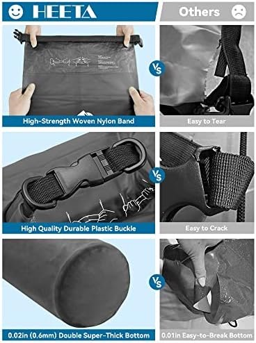 HEETA Dry Bag Waterproof for Women Men, 5L/10L/20L/30L/40L Roll Top Lightweight ... - Image 5