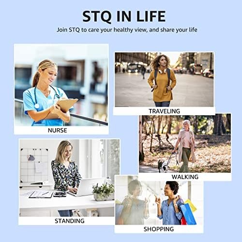 STQ Womens Walking Shoes Non Slip Orthopedic Shoes Adjustable Mary Jane Shoes - Image 10