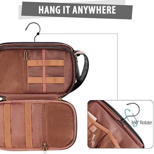 Travel Toiletry Bag for Men, Large Hanging Toiletries Organizer Bags, Cruise Shi... - Image 3