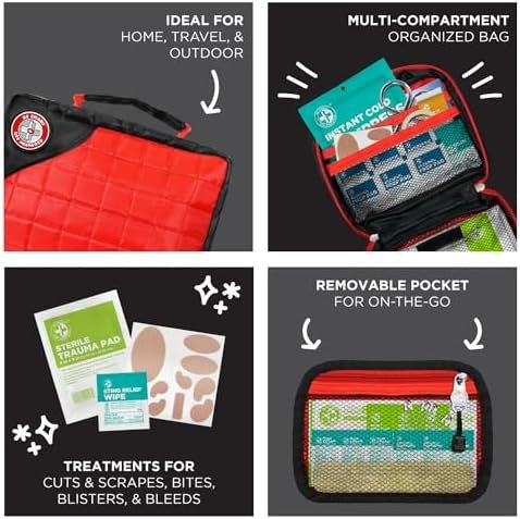 Be Smart Get Prepared Complete First Aid Kit with Bonus Removable Mini First Aid... - Image 6