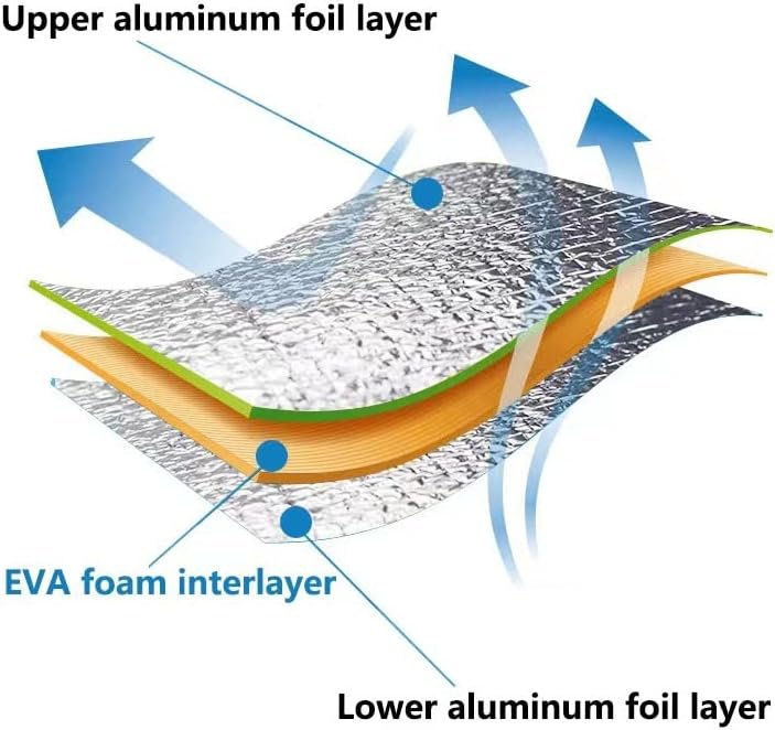 Wind Tour Outdoor Double-sided Moisture-proof Aluminum Foil Foam Pad Waterproof ... - Image 5