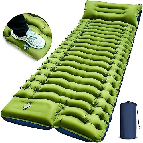 Yuzonc Camping Sleeping Pad, Ultralight Camping Mat with Pillow Built-in Foot Pu... - Image 2