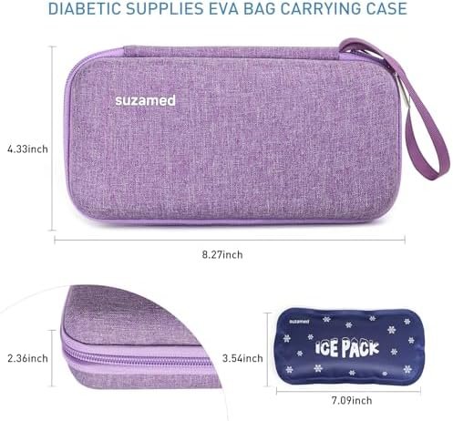Insulin Cooler Travel Case,EVA Insulation Travel Medicine Kit with 2 Ice Packs f... - Image 6