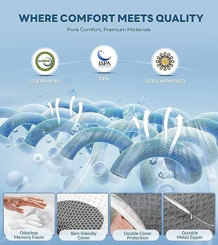 No More Aches Neck Pillow for Pain Relief, Adjustable Cervical Support with Armr... - Image 5