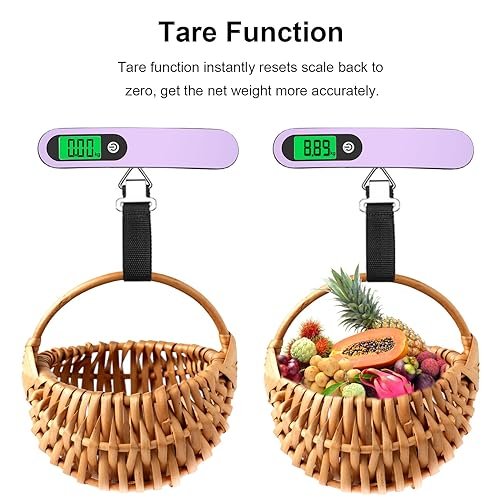 Digital Luggage Scale (2 Pack), Digital Handheld Luggage Scale with 110lbs Capac... - Image 7