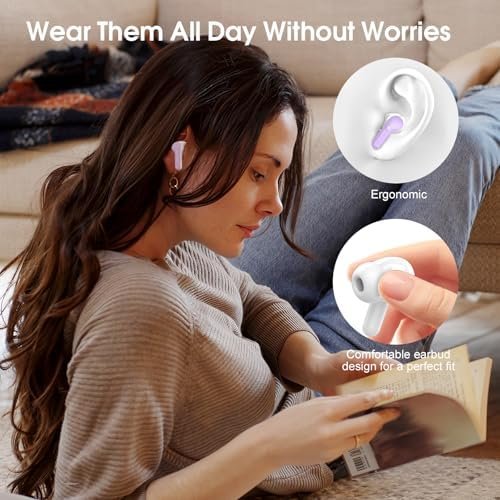 Wireless Earbuds Bluetooth 5.3 Headphones, 40H Playback HiFi Stereo Ear Buds wit... - Image 7