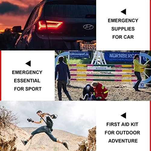 Travel-First Aid-Kit Car-Home 300PCS Survival-Kit Outdoor-Adventure - Small Port... - Image 7