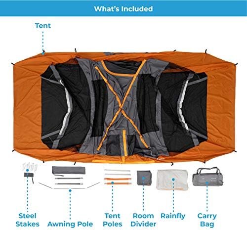 CORE Tents for Family Camping, Hiking and Backpacking | 4 Person / 6 Person / 9 ... - Image 3