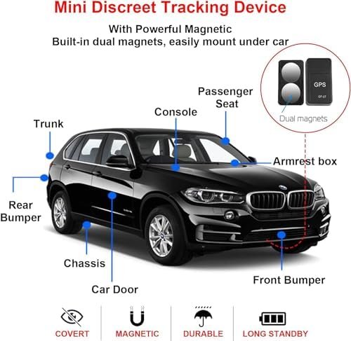 GPS Tracker for Vehicles, Mini Portable Real Time Magnetic GPS Tracking Device, ... - Image 5