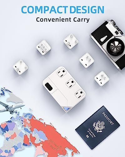 Universal 100V-220V Travel Converter,250W Voltage Converter with 2 USB and 2 USB... - Image 9