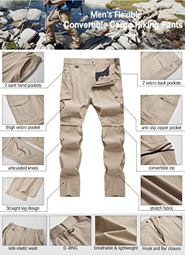 Men's Hiking Pants Convertible Zip Off Lightweight Waterproof Quick Dry Outdoor ... - Image 6