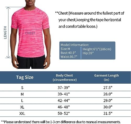 Zengjo Men's Workout Shirts Short Sleeve,Quick Dry Athletic Running Performance ... - Image 7