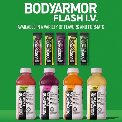 BODYARMOR Flash IV Electrolyte Packets, Strawberry Kiwi - Zero Sugar Drink Mix, ... - Image 8