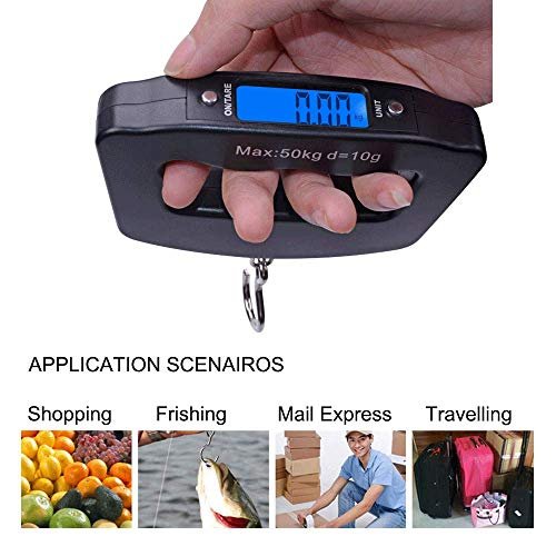 Digital Hanging Luggage Scale,Portable Handheld Baggage Suitcase Electronic Scal... - Image 5