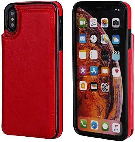 iPhone Xs Max Wallet Case with Card Holder,OT ONETOP Premium PU Leather Kickstan... - Image 4