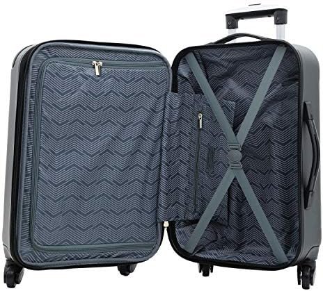 Travelers Club Chicago Hardside Expandable Spinner Luggage, Black, 5 Piece Set - Image 4