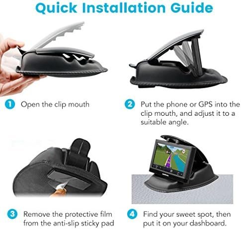 APPS2Car GPS Car Truck Mount, Non-Slip GPS Bean Bag Dash Mount 2-in-1 Anti-Skid ... - Image 8