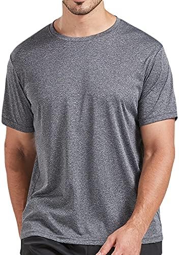 5 Pack Men's Dry Fit T Shirts, Athletic Running Gym Workout Short Sleeve Tee Shi... - Image 4