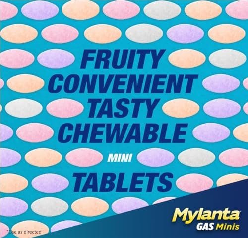 Mylanta Gas Relief Tablets, Gas Minis, Assorted Fruit, 50 Count (Pack of 1) - Image 11