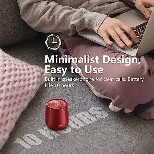 INSMY Small Bluetooth Speaker, Waterproof Mini Portable Wireless Speaker, Punchy... - Image 7