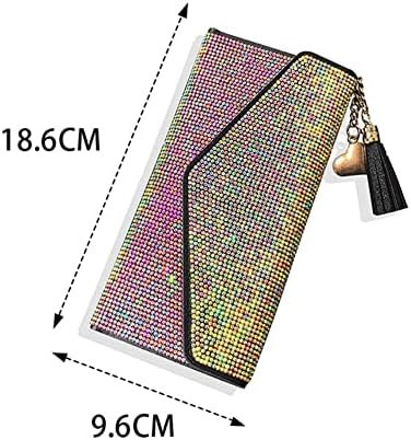 Zcargel Bling Bling Card Holder Organizer, New Diamond Wallet Multifunctional Ca... - Image 8