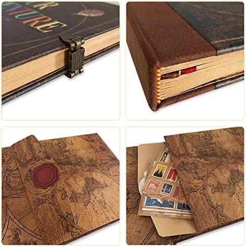 Our Adventure Book Travel Diary Photo Book,Scrapbook, Photo Album,Retro Style Tr... - Image 8