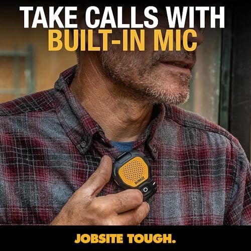 DEWALT Wearable Bluetooth Speaker (Updated Version), Clip-On Wireless Jobsite Pr... - Image 10