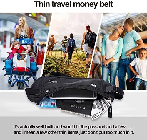 DAITET Money Belt - Passport Holder Secure Hidden Travel Wallet with RFID Blocki... - Image 8