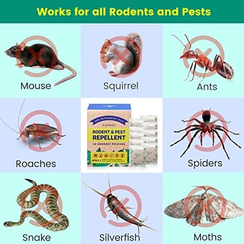 ELEGENZO Mouse Repellent Pouches, Peppermint Oil Pest and Rodent Repellent, Mice... - Image 3