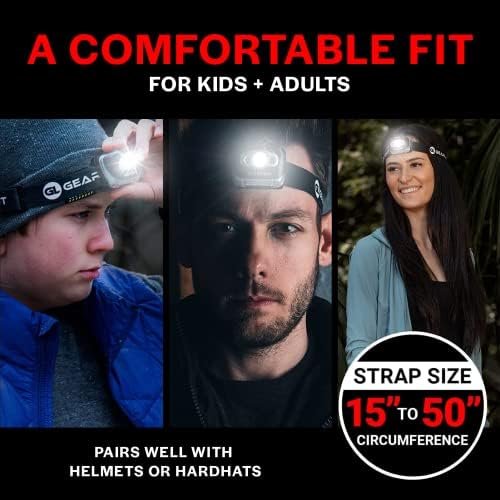 GearLight 2Pack LED Headlamp - Outdoor Camping Head Lamps with Adjustable Headba... - Image 8