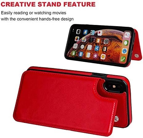 iPhone Xs Max Wallet Case with Card Holder,OT ONETOP Premium PU Leather Kickstan... - Image 6