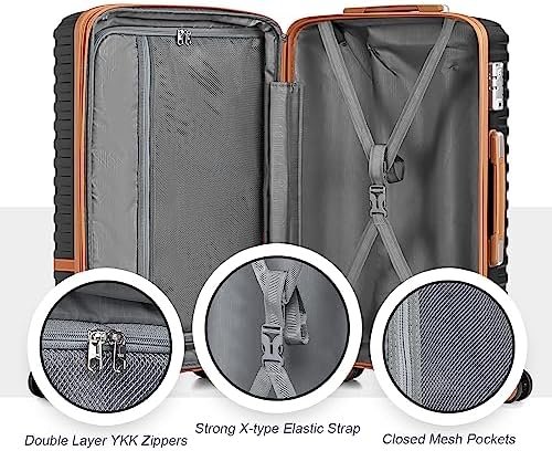 Joyway Carry on 20Inch &24 Inch Checked Luggage Set, 2-Piece Expandable Suitecas... - Image 7
