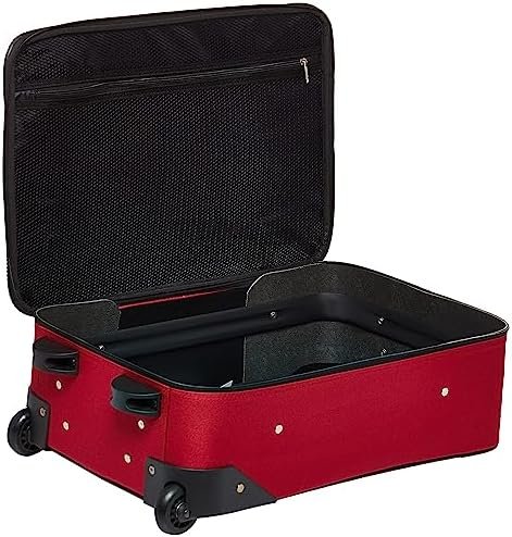 American Tourister Fieldbrook XLT Softside Upright Luggage, Red/Black, 3-Piece S... - Image 7