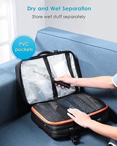 HOMIEE Carry on Luggage 40L Expandable Travel Laptop Backpack Fits 17 Inch Compu... - Image 7