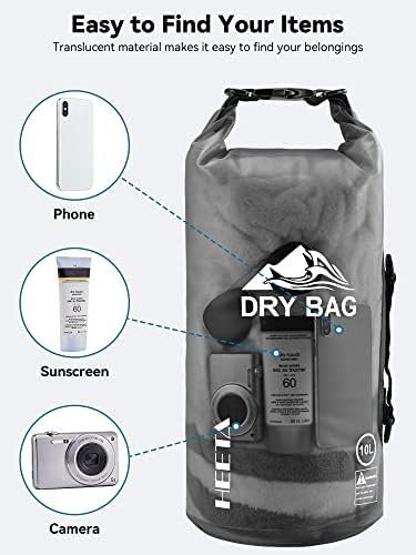 HEETA Dry Bag Waterproof for Women Men, 5L/10L/20L/30L/40L Roll Top Lightweight ... - Image 8