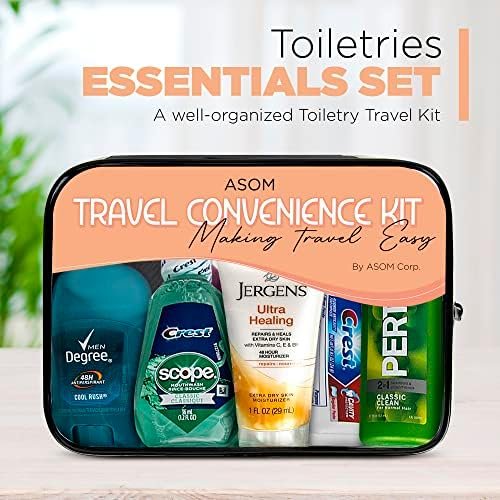 Asom Toiletry Travel Convenience Kit - Prefilled Personal Care Toiletries TSA Ap... - Image 7