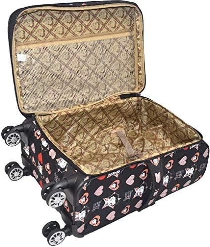 Betty Boop 3 pcs luggage set black kick 4 pairs wheels Expandable Spinner 28" - Image 3